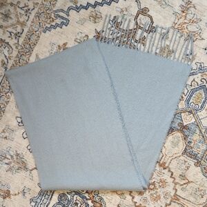 Vintage Cejon Soft Gray Blue Knit Scarf